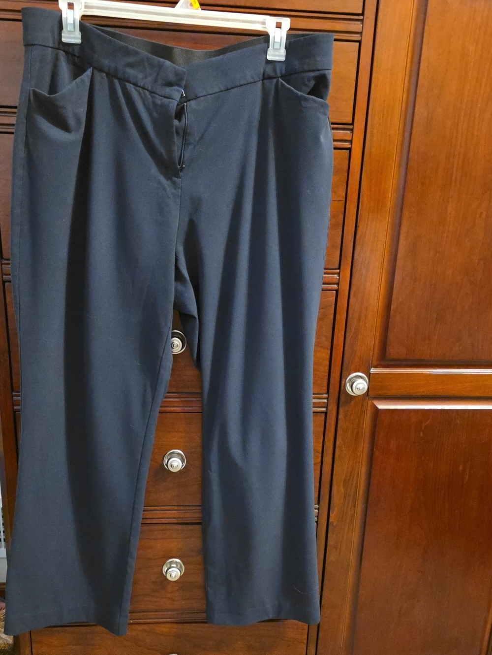 croft & barrow Black Straight-Leg Dress Pants